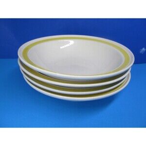 Chadds Ford Spring Meadow  Set Of 4 Vintage 7" Rimmed Cereal Bowls VGC No Issues